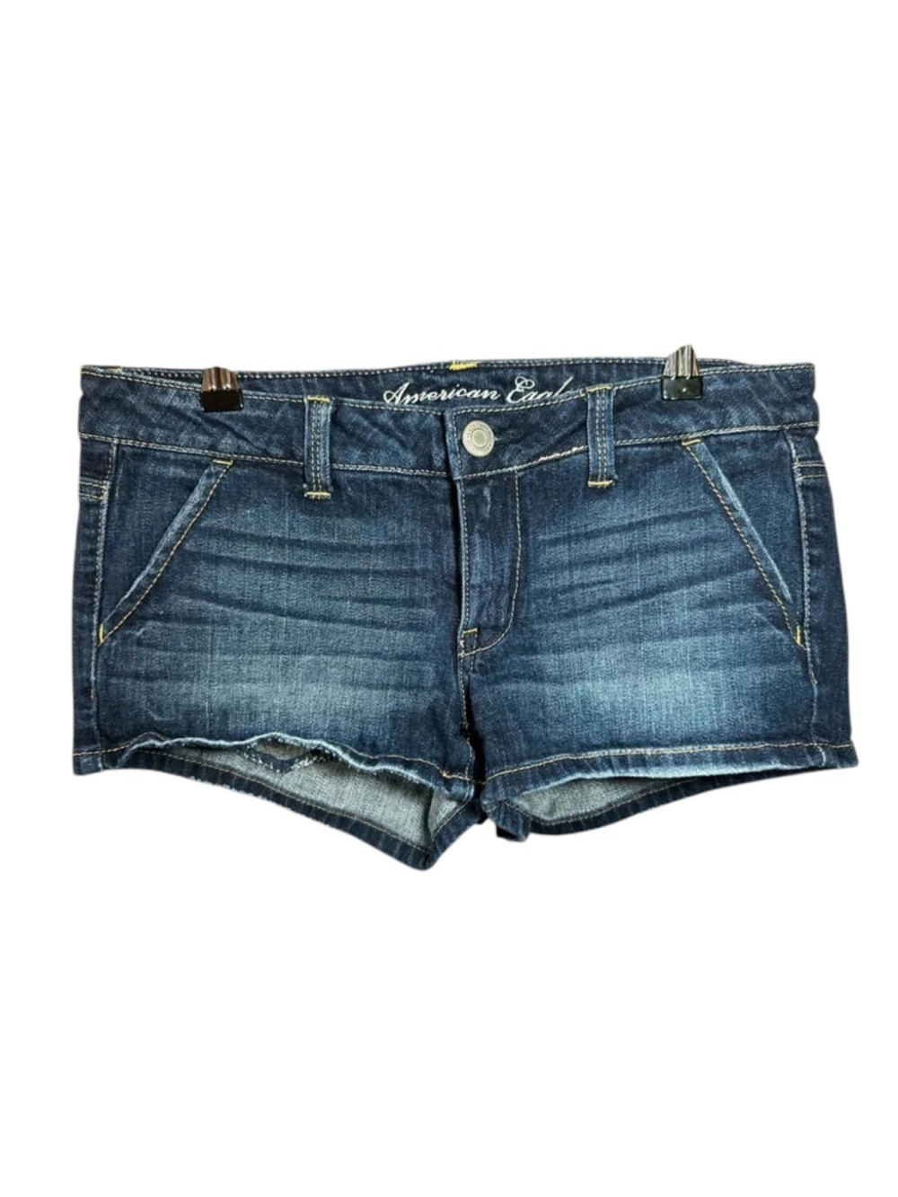 American Eagle Outfitters Stretch Shorts Blue Medium Wash Denim Beach Womens 6